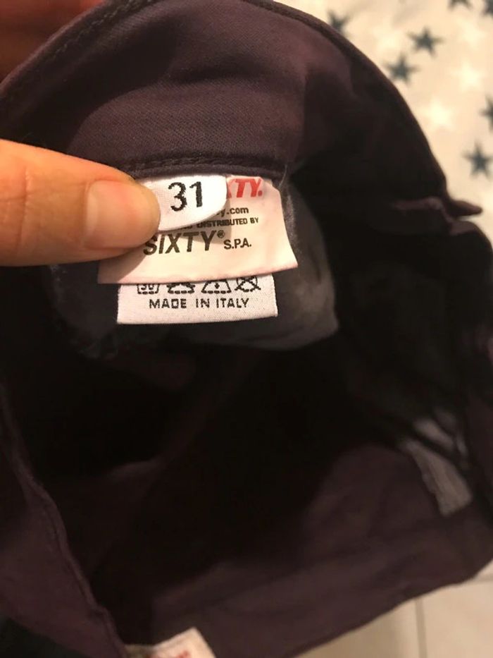 Joli jeans stretch Miss Sixty violet taille 31 état parfait - photo numéro 5