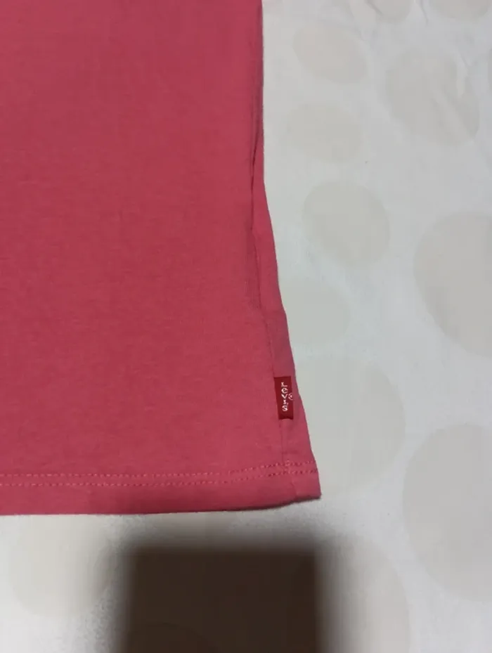 Tee shirt manches courtes fille Levi's taille 12 ans blanc pailleté - photo numéro 2