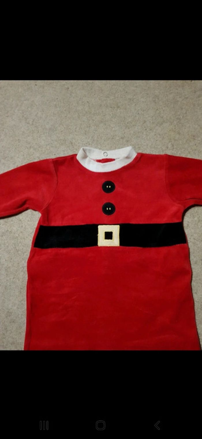 Pyjama velours noël hiver 9mois garçon inextenso - photo numéro 2