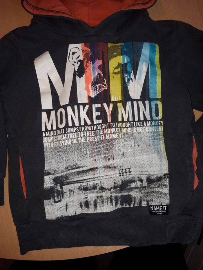 Sweatshirt à capuche 5/6 ans - photo numéro 2