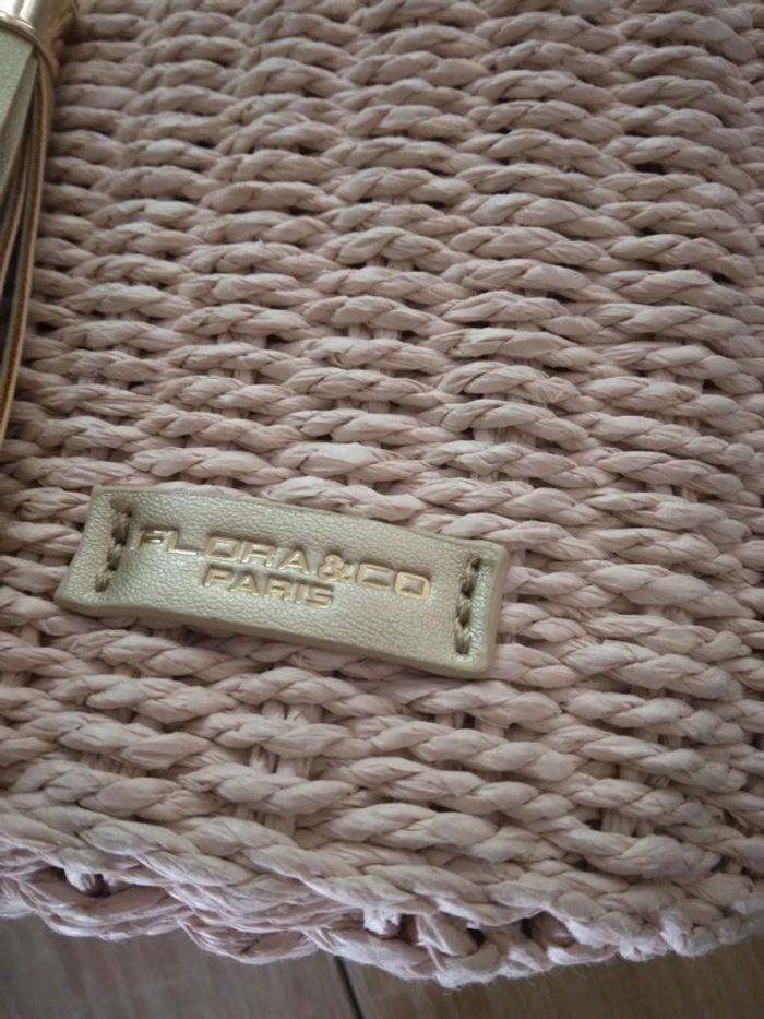 🌸Sac en osier Rose Flora&Co Neuf 🌸 - photo numéro 3