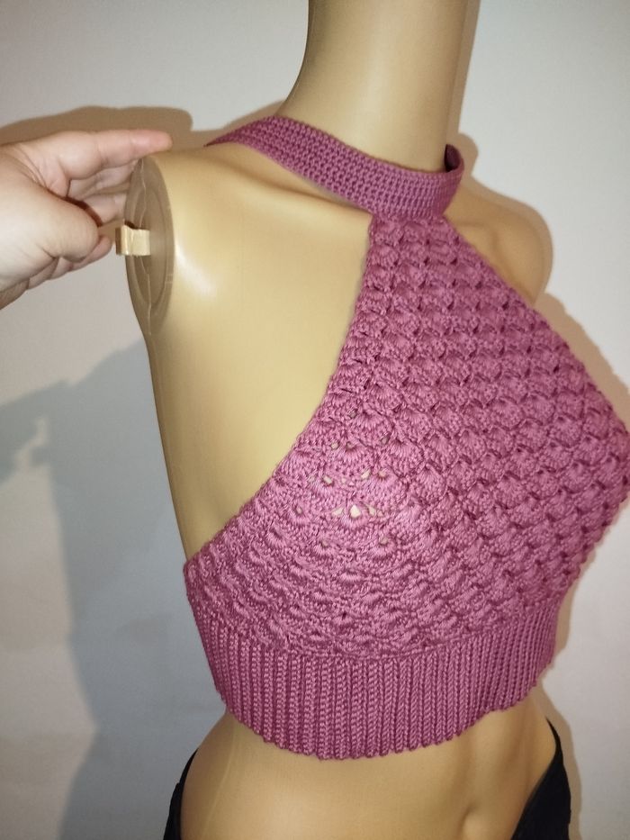Top au crochet p - photo numéro 2