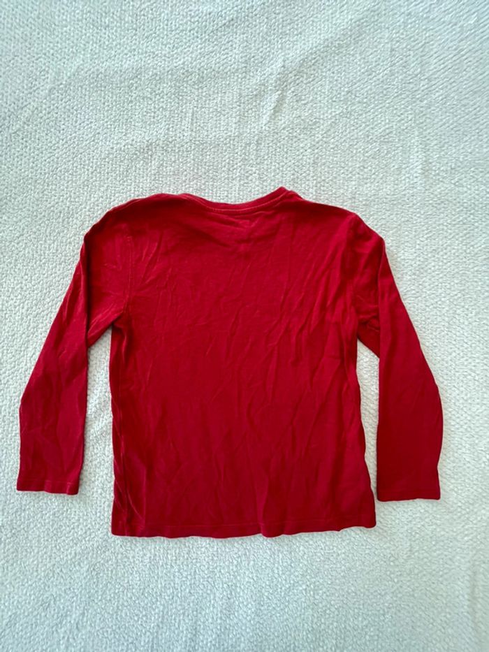 T-shirt manches longues rouge garçon Primark 5-6 ans - photo numéro 3