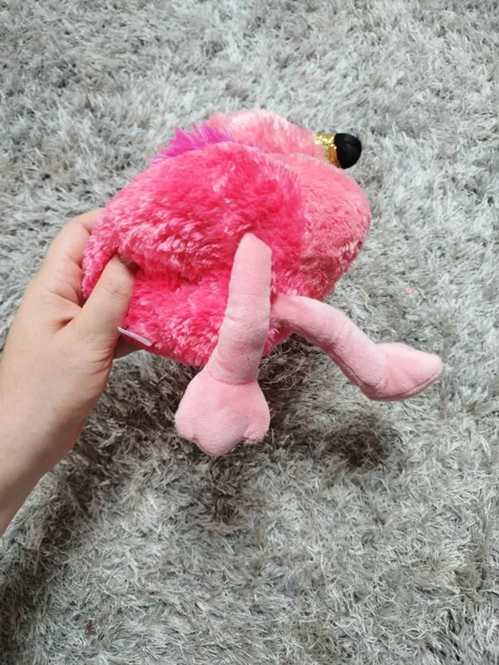 Jolie grande peluche flamant rose grand yeux - photo numéro 6