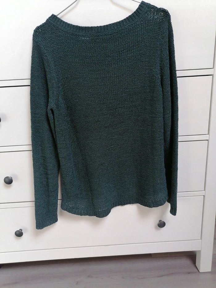Pull vert foncé taille 40 - photo numéro 4