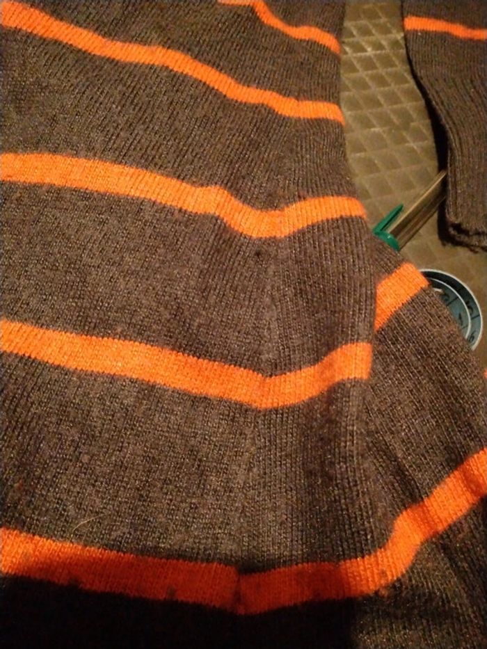 Pull long à rayures avec poche et fermeture éclair gris femme 3 suisses - photo numéro 17