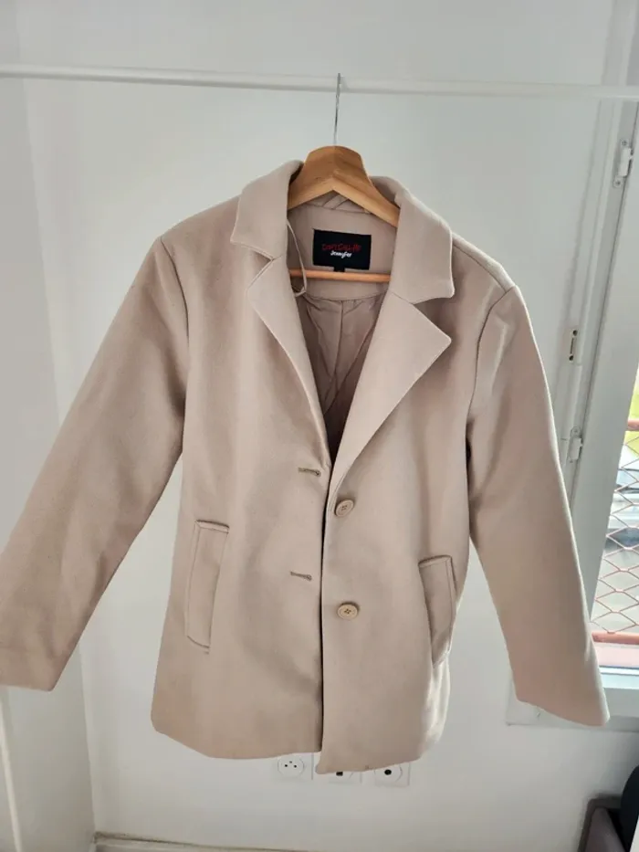 Manteaux jennifer beige crème XS