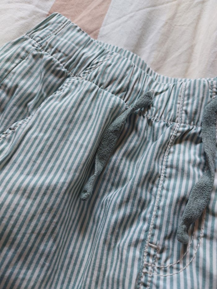 Short coton rayé taille 134cm - photo numéro 2