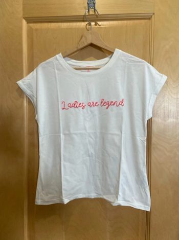 Teeshirt blanc camaïeu