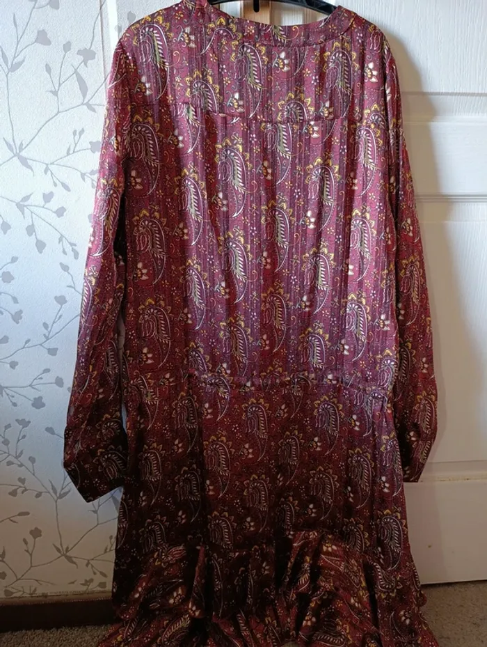Neuve Robe manches longues couleur automne Esqualo taille 38 - photo numéro 2