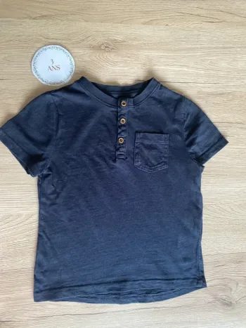 Tee-shirt manche courte bleu marine garçon 3 ans Kiabi