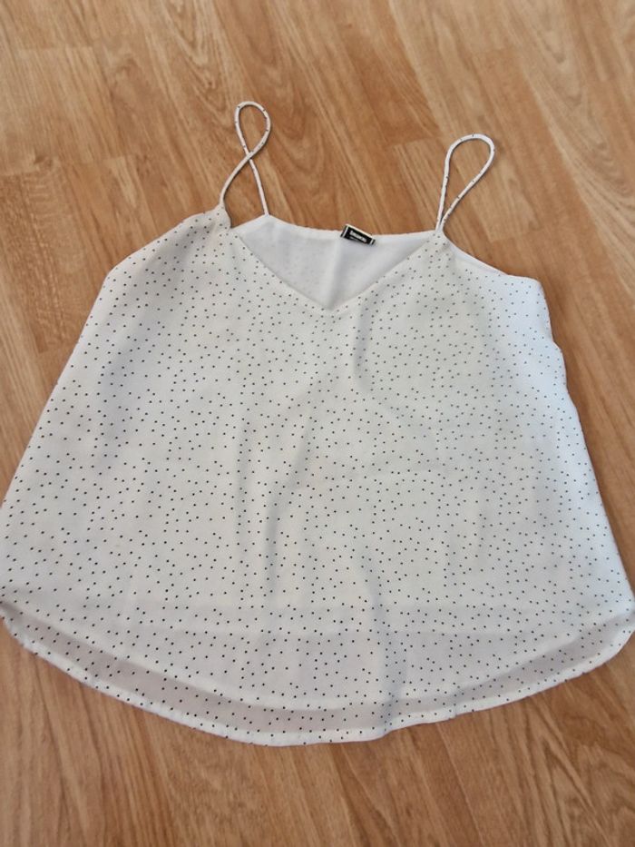Débardeur fluide à pois