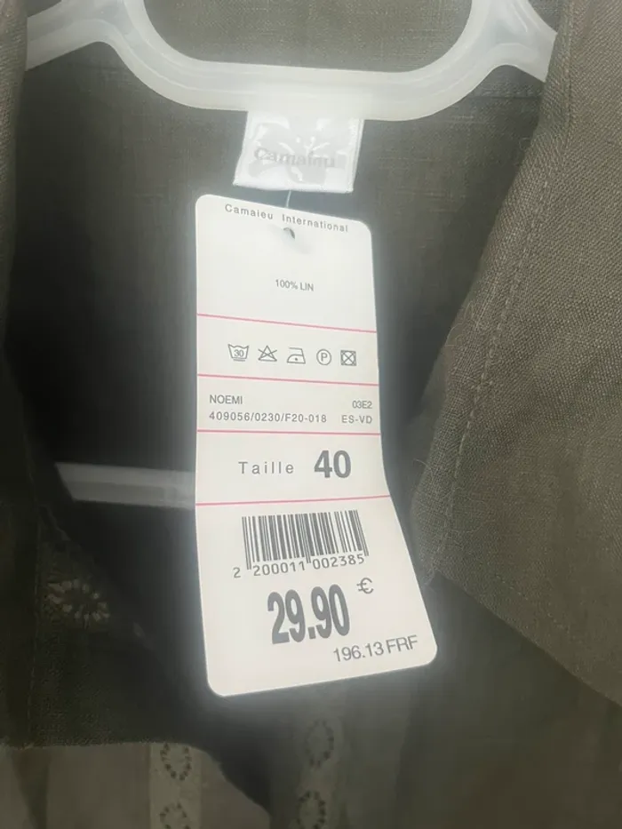 Chemise tunique lin - photo numéro 4