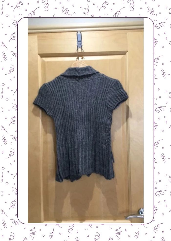 Veste cache cache grise en mohair Taille S - photo numéro 4