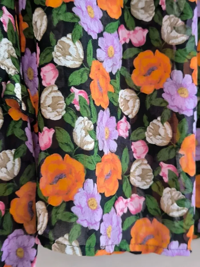 Blouse mousseline fleurie Mango 42 - photo numéro 18
