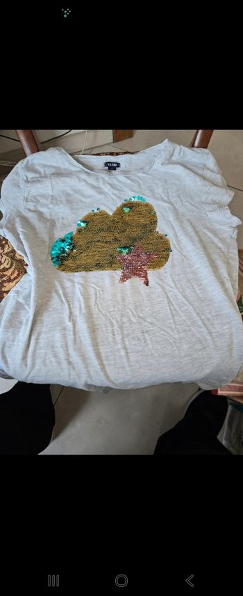 T shirt avec brillants