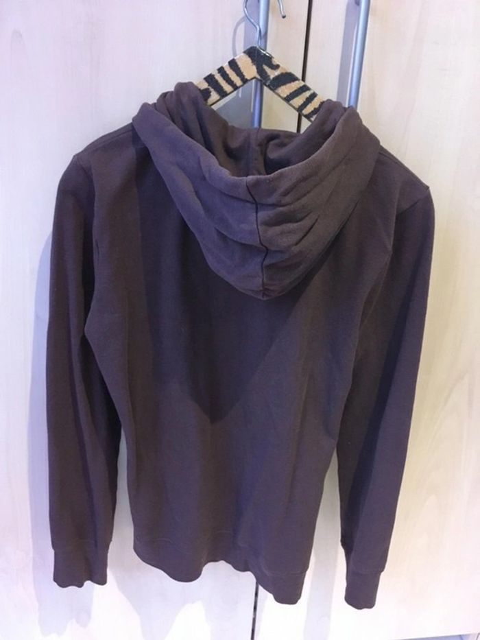 Sweat marron à capuche zippé de Roxy taille M 38 - photo numéro 3