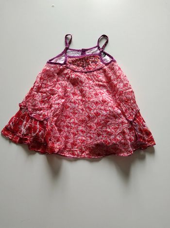 robe été bretelles imprimée Jean Bourget fille 6 mois