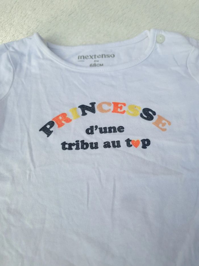 Tshirt princesse détail pailleté - photo numéro 2