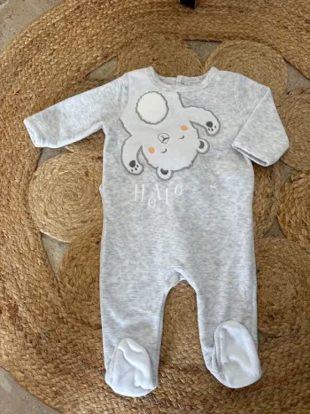 Pyjama velours Gemo 3 mois