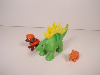 Dino Rescue - Dinosaure - Tricératops - Zuma - Pat Patrouille - Paw Patrol (J9)