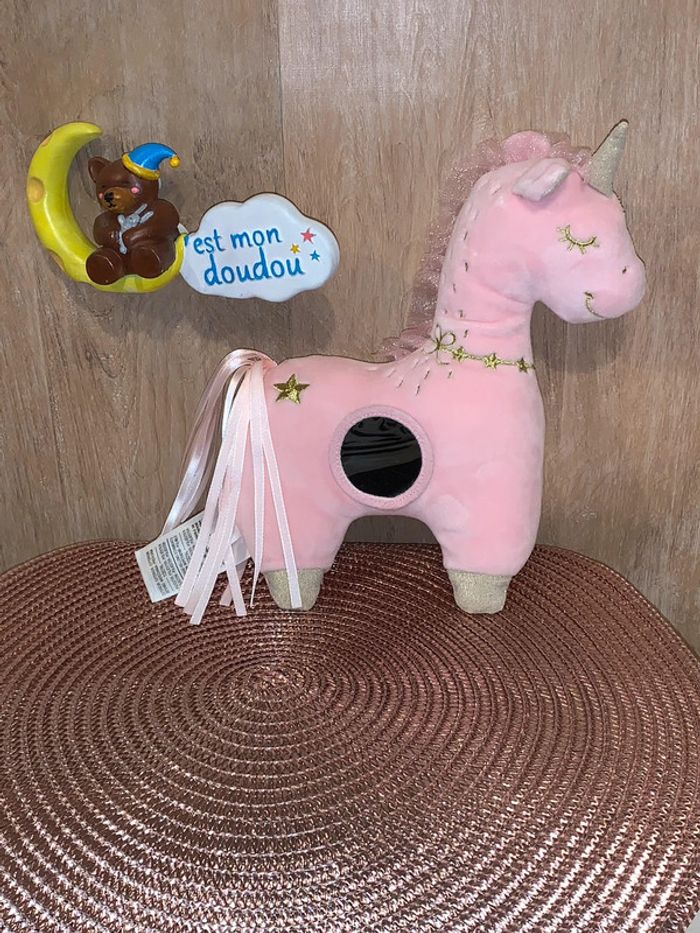 MD108 doudou licorne 🦄 mots d’enfants