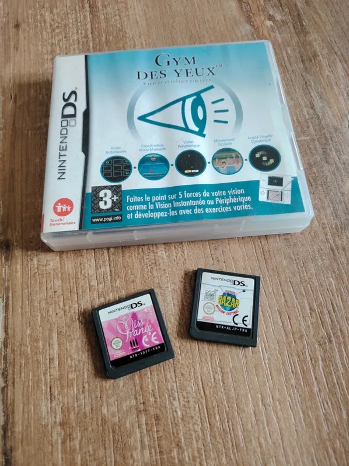Le lot de 3 jeux DS