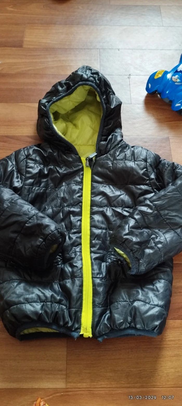 Veste zippée double face fille