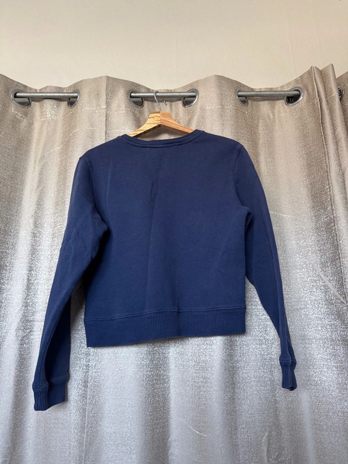 Pull Femme Tommy Hilfiger Bleu Marine – Drapeau ton sur ton – Taille M - photo numéro 10