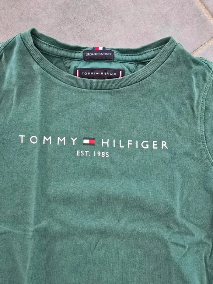 Tee shirt Tommy Hilfiger vert - photo numéro 4