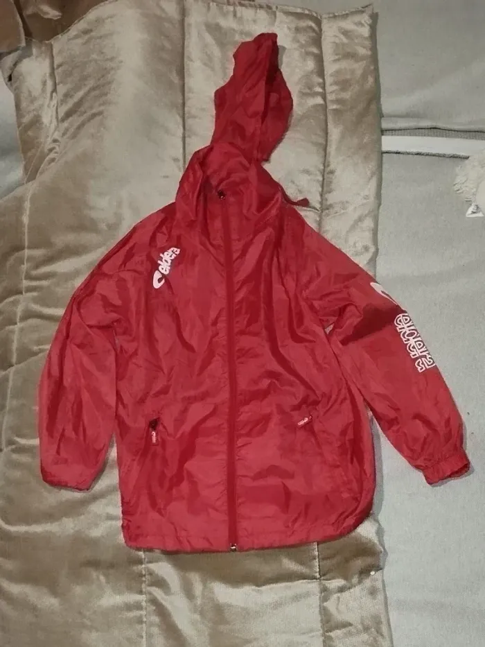 kway eldera rouge bordeaux unisex 8-10 ans - photo numéro 2