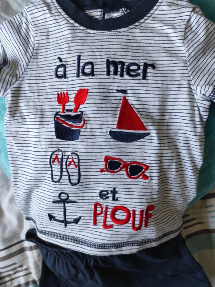 Ensemble teeshirt short mer - photo numéro 2