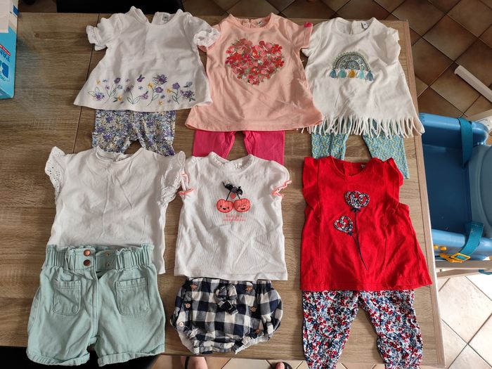 Lot vêtements fille 6 mois printemps été