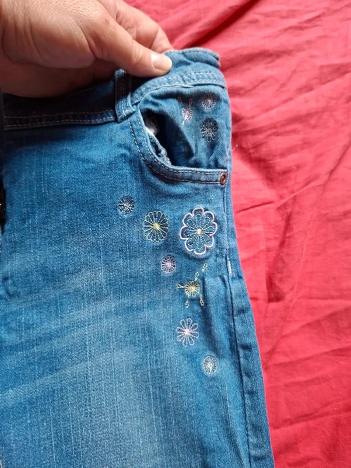 Lot 2 jeans slims 10 ans - photo numéro 9