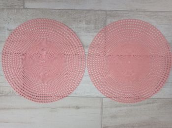 Lot de 2 sets de table souples "Vieux Rose"
