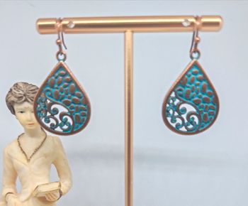 Boucles d'oreilles pendantes vintage