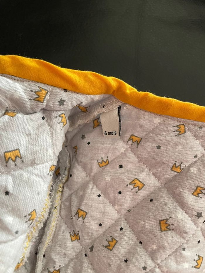 Veste bébé avec gant 6 mois fait main - photo numéro 5