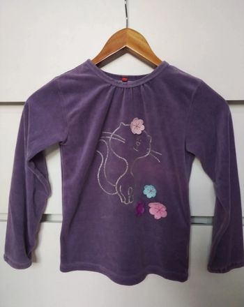Haut pyjama fille tissaia chat 8 ans