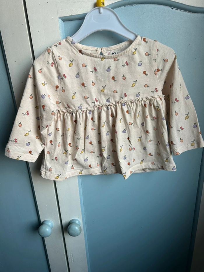 Tunique, motif fruit , kiabi , 6 mois