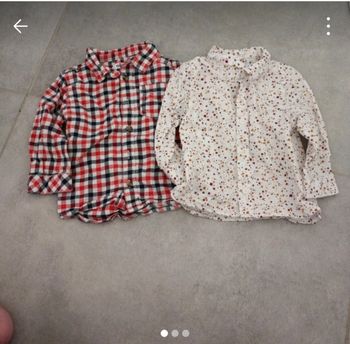 Chemises taille 9mois
