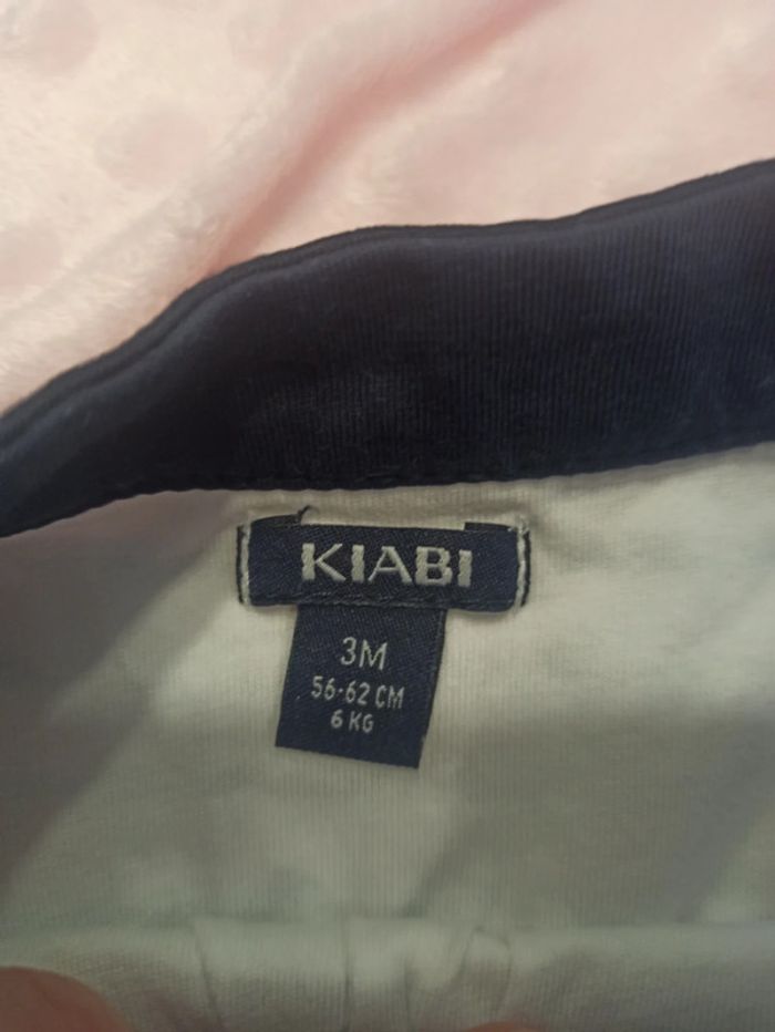 Robe été blanche et bleu marine 3 mois - photo numéro 2