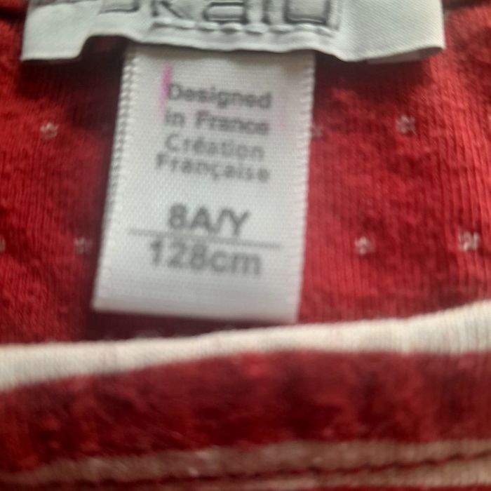 Robe manche longues mi saison okaidi 8 ans en bon état - photo numéro 2