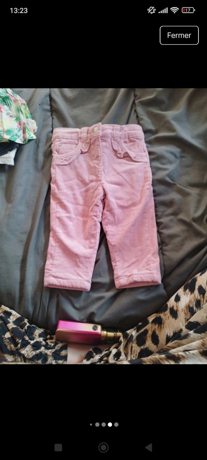 Lot de pantalon bébé fille taille - photo numéro 6