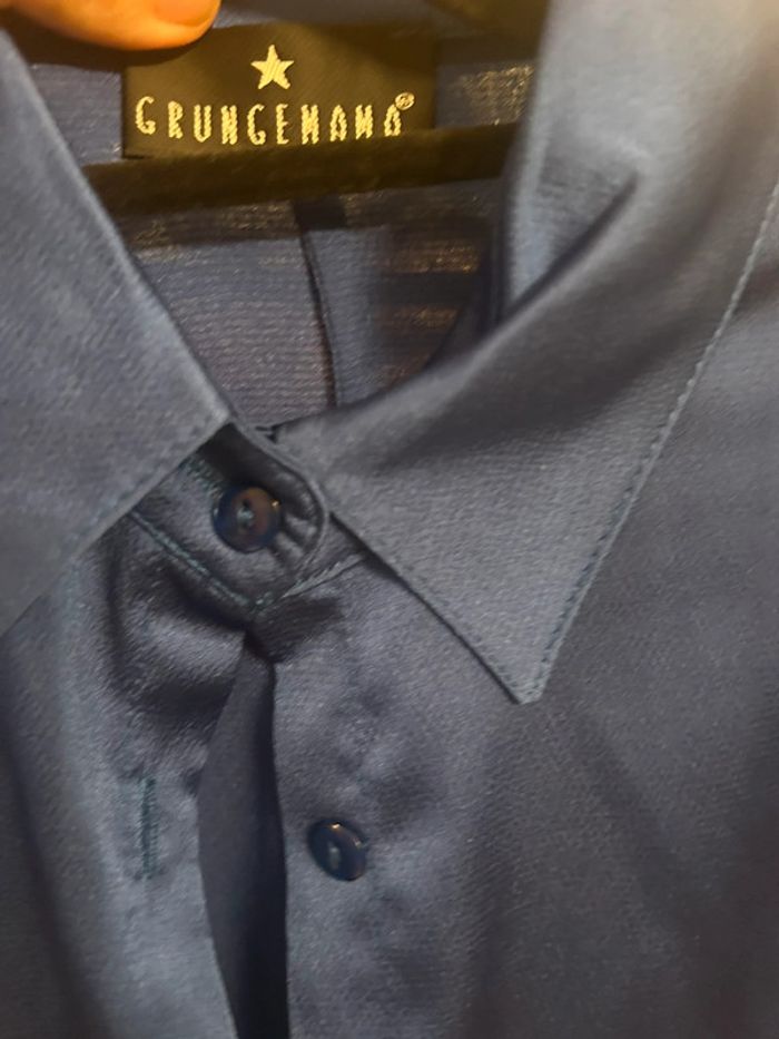 Chemise manches courtes Grungemama bleue - photo numéro 3