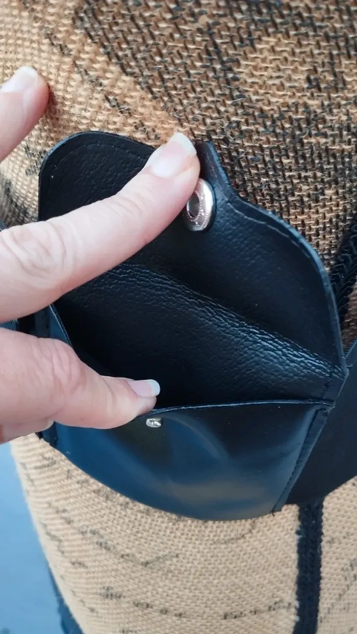 Ceinture noire avec poche 75/80 cm femme - photo numéro 5