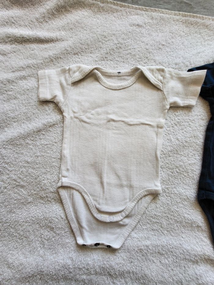 Lot de 2 bodys 3 mois manches courtes - photo numéro 2