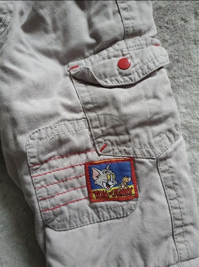 Pantalon épais gris Tom et Jerry 6 mois - photo numéro 2