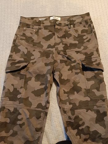 Jeans skinny cargo militaire