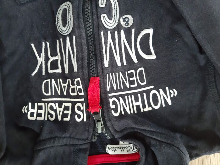 Gilet à capuche bleu marine 3 ans - photo numéro 2