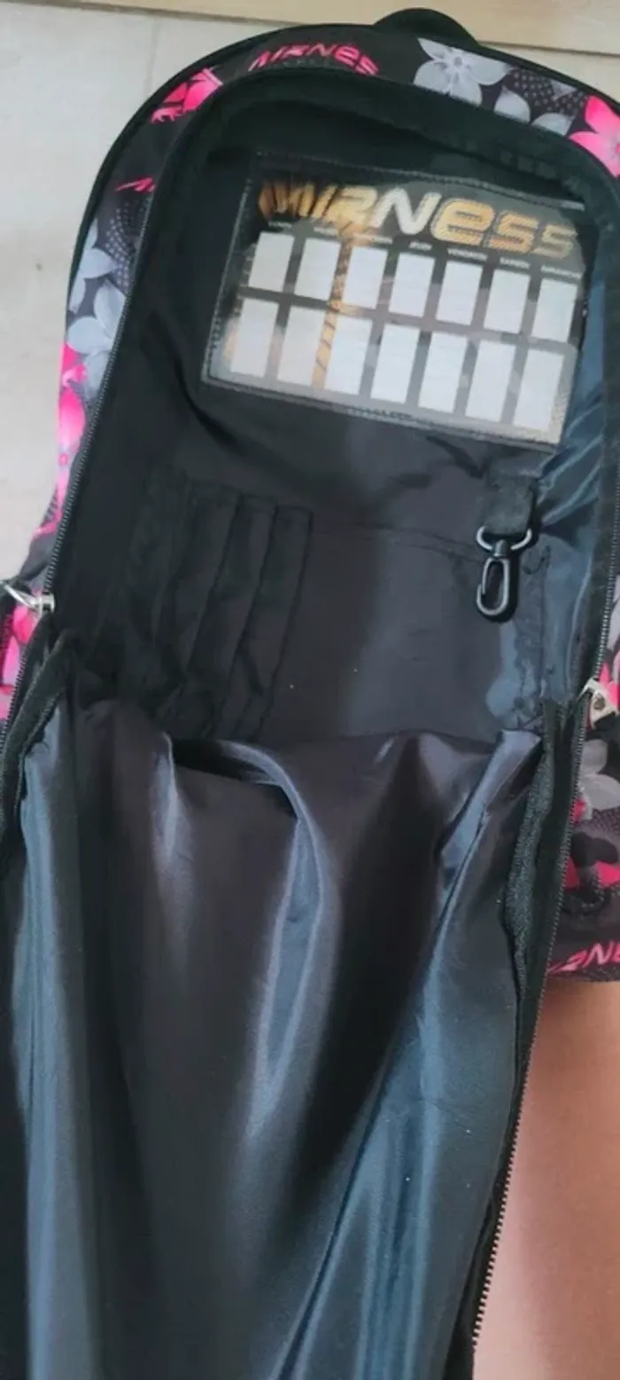 Sac cartable Airness motifs fleuris - photo numéro 4